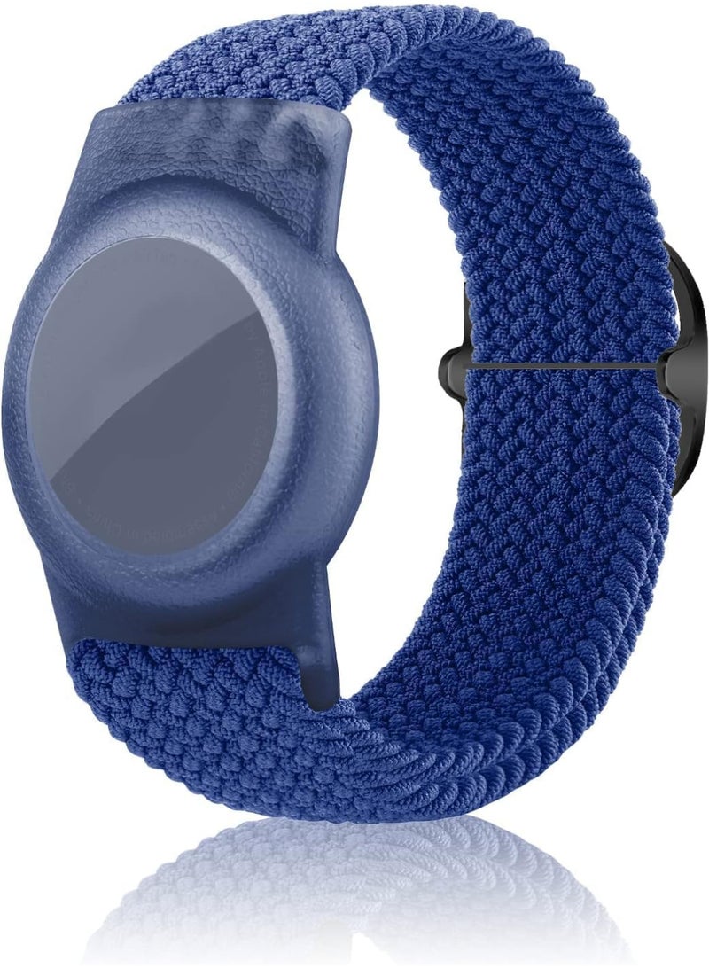 Ecosystem Bracelet Kids For AirTags Children's Waterproof, Anti-Lost & Anti-Scratch Protection Compatible with Airtags Bracelet for Kids, Nylon Strap Case Holder Case Toddler (blue) - Image 1